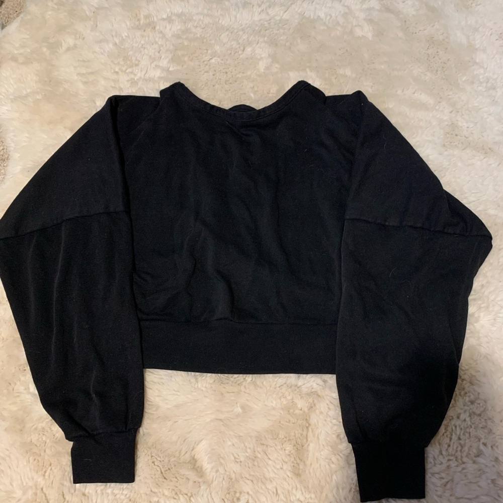 Black long sleeve top